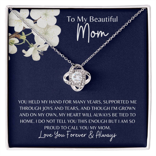 To My Mom | Love Knot Necklace