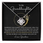 To My Granddaughter | Love Knot Necklace