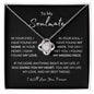 To My Soulmate | Love Knot Necklace