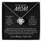 Mom | Words Are Not Enough | Love Knot Necklace