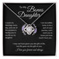 Bonus Daughter | Blessings | Love Knot Necklace