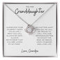 To My Granddaughter | Love Knot Necklace