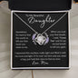 To My Daughter | Last Breath | Love Knot Necklace