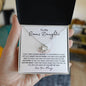To My Bonus Daughter | Love Knot Necklace