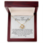 To My Bonus Daughter | Love Knot Necklace