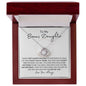 To My Bonus Daughter | Love Knot Necklace