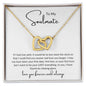 To My Soulmate | Love You Longer | Interlocking Hearts Necklace