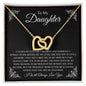 To My Daughter | Interlocking Hearts Necklace