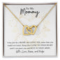 To My Mommy | Pregnancy Gift | Interlocking Hearts Necklace