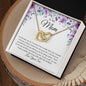 To My Mom | From Son | Interlocking Hearts Necklace