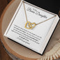 Bonus Daughter | Unconditionally | Interlocking Hearts Necklace
