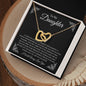 To My Daughter | Interlocking Hearts Necklace