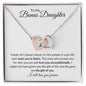 Bonus Daughter | Unconditionally | Interlocking Hearts Necklace