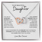 To My Daughter | Brave, Smart, Strong | Interlocking Hearts