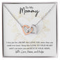 To My Mommy | Pregnancy Gift | Interlocking Hearts Necklace