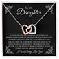 To My Daughter | Interlocking Hearts Necklace