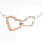 To My Daughter | Interlocking Hearts Necklace