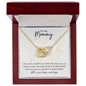 To My Mommy | Pregnancy Gift | Interlocking Hearts Necklace