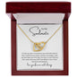 To My Soulmate | Love You Longer | Interlocking Hearts Necklace