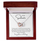 To My Soulmate | Love You Longer | Interlocking Hearts Necklace