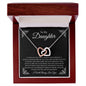To My Daughter | Interlocking Hearts Necklace