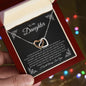 To My Daughter | Interlocking Hearts Necklace