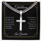 To My Grandson | Love Grandma | Artisan Cross Necklace