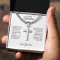 To My Grandson | Love Grandma | Artisan Cross Necklace