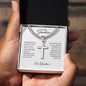 To My Grandson | Love Grandma | Artisan Cross Necklace