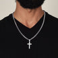 To My Son | Cross on Cuban Chain