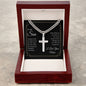 To My Son | Love Mom | Artisan Cross Necklace