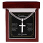 To My Grandson | Love Grandma | Artisan Cross Necklace