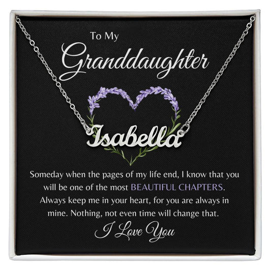 To My Granddaughter | Custom Name Necklace