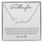 To My Granddaughter | Custom Name Necklace Horizontal