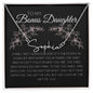 To My Bonus Daughter |  Custom Name Necklace