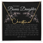 To My Bonus Daughter |  Custom Name Necklace