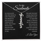To My Soulmate | Custom Name Necklace Vertical