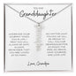 To My Granddaughter | Custom Name Necklace | Vertical