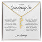 To My Granddaughter | Custom Name Necklace | Vertical