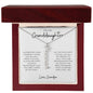 To My Granddaughter | Custom Name Necklace | Vertical