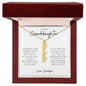 To My Granddaughter | Custom Name Necklace | Vertical