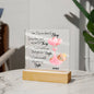 Bedtime Prayer Acrylic Plaque | Pink Bear