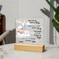 Bedtime Prayer Acrylic Plaque | Blue Bear