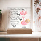 Bedtime Prayer Acrylic Plaque | Pink Bear