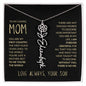 To My Loving Mom | My First Country | Custom Name Necklace