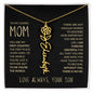 To My Loving Mom | My First Country | Custom Name Necklace