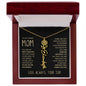 To My Loving Mom | My First Country | Custom Name Necklace