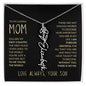 To My Loving Mom | My First Country | Custom Name Necklace