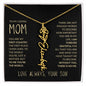 To My Loving Mom | My First Country | Custom Name Necklace