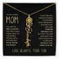 To My Loving Mom | My First Country | Custom Name Necklace